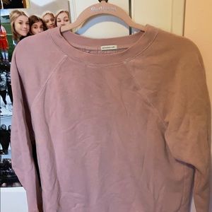 american eagle comfy pink crew neck